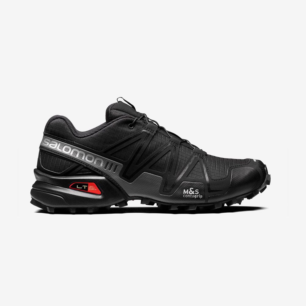 SALOMON SPEEDCROSS 3 Philippines - Men's Sneakers - Black | 408612-NAY